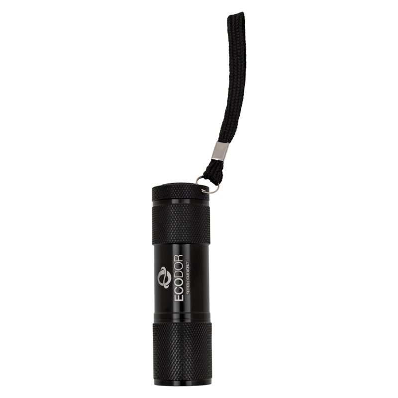 Ecodor EcoLight UV-LED urinedetector met polskoord voor het opsporen van verborgen urinevlekken van honden, katten en andere huisdieren.